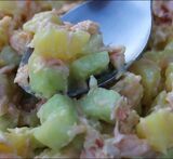 salade concombre et saumon