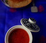 tomato chutney with chapathi