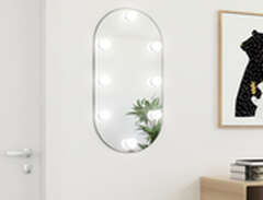 vidaXL Spegel med LED-lampo...