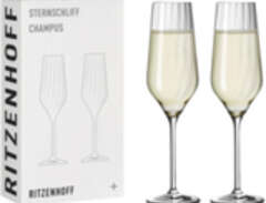 Champagneglas Sternschliff...