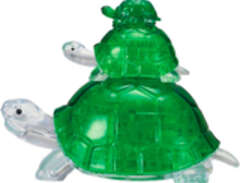 3D Kristall Pussel Sköldpaddor