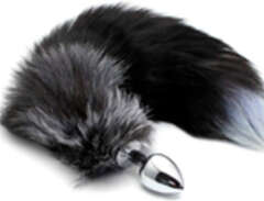 Black and White Fox Tail, L...