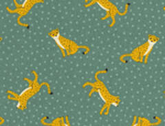 Leo Leopard Grön Barntyg
