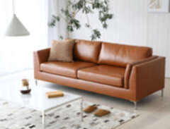 Cansas 3-sits soffa - Cognac