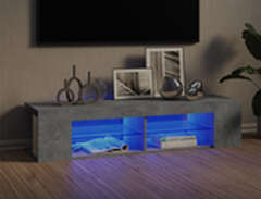 vidaXL TV-bänk med LED-bely...