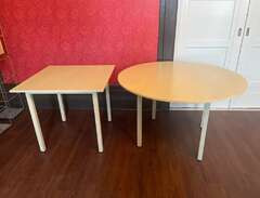 Runda bord och fyrkantiga bord