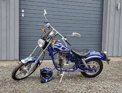 Moped Kinroad Chopper Blå