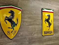 Stora Emaljskyltar: Ferrari...