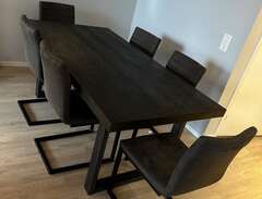 Raw matbord + 6 stolar Chatham