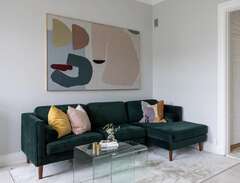 Grön sammetssoffa sofa company