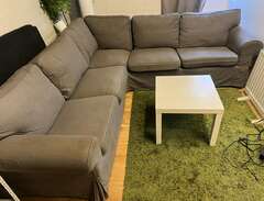 Ikea Ektorp hörnsoffa grå