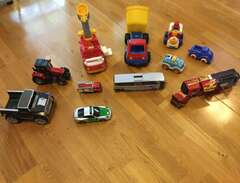 Leksaksbilar olika modeller