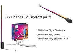 Philips Hue x 3 Golvlampa h...