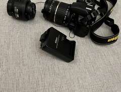 Nikon D3100 inkl 2st objekt...