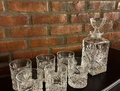 whiskey glas karaff kristall