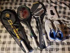 Badminton rack och tillbehör