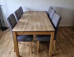 köksbord med 6st stolar
