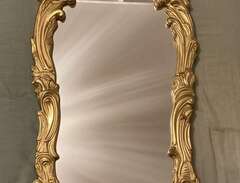 Rokoko spegel med guld ram,...