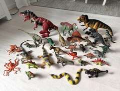 Samling med dinosaurier