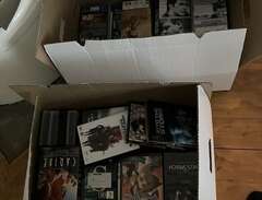 VHS spelare med dvd och filmer