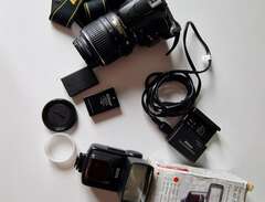 Nikon D60 + 18-55mm objekti...