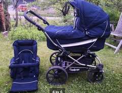 Emmaljunga barnvagn och bab...