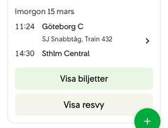 SJ Göteborg - Stockholm 15/...