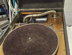 grammofonspelare med stenkakor