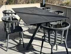 Utemöbler matbord + stolar.
