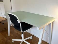 Skrivbord och skrivbordsstol