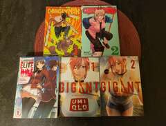 Blandat manga anime böcker