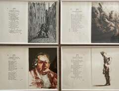 4 litografier av Peter Dahl