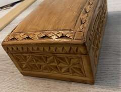 Trä låda/Smyckeskrin handmade