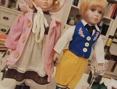 Två dockor från 1950-talet