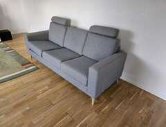 Soffa, 3-sits, grå