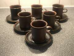 Arabia Kaffekoppar med fat