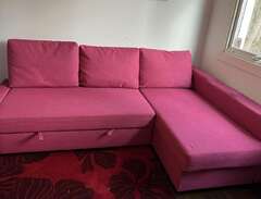 Bäddsoffa IKEA Friheten rosa