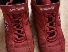 Gokart, racing röda skor, h...