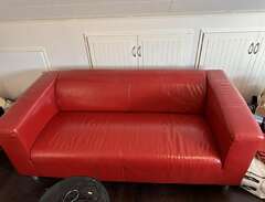 Ikea Klippan soffa i rött l...