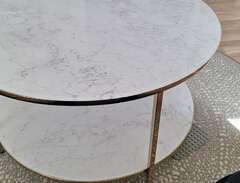 Soffbord marmor glasskiva