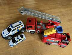 Brandbilar och polisbilar