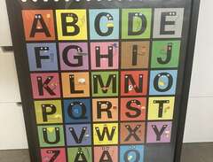 Barntavla bokstäver