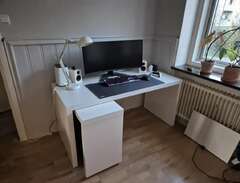 Ikea Malm skrivbord med utd...