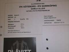 Biljett IFK Göteborg