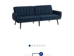 Retroblå soffa