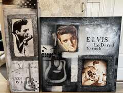 Tavlor Elvis Presley och Jo...