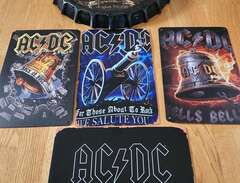 AC/DC   plåt skyltar / snap...