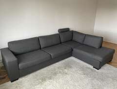 Soffa 3-sits med divan.