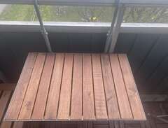 Fällbart balkongbord - grå...