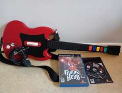 Ps2 Guitar Hero Gitarr & sp...